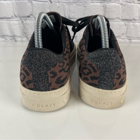 GREATS Brooklyn The Royale Knit Sneaker Shoes Leopard Print Womens US 9.5 - Picture 5 of 10